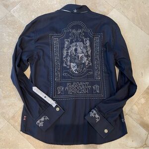 ENGLISH Laundry ELEGANT ARROGANT Long Sleeve Button Down Embroidered Shirt